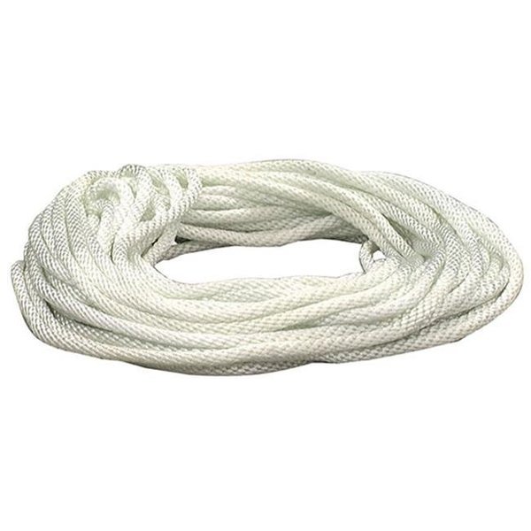 The Lehigh Group Lehigh Group .19in. X 50ft. White Nylon Solid Braid Rope  N650W N650W